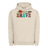 Pigment French Oak brave and aztec wood sunflower with arrow Urban Hoodie - Artiststas