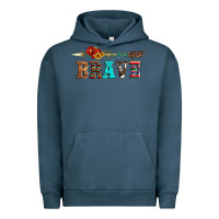 Pigment Midnight Navy brave and aztec wood sunflower with arrow Urban Hoodie - Artiststas
