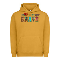 Pigment Peanut Butter brave and aztec wood sunflower with arrow Urban Hoodie - Artiststas