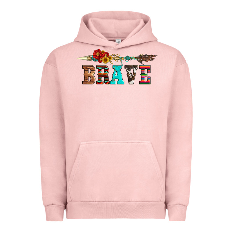 Brave And Aztec Wood Sunflower With Arrow Urban Hoodie by Artiststas | Teevron