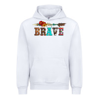 White brave and aztec wood sunflower with arrow Urban Hoodie - Artiststas