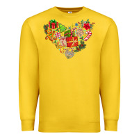 Lemon merry Christmas heart Premium Sweatshirt - CowhideDigitalArt