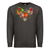 Smoke merry Christmas heart Premium Sweatshirt - CowhideDigitalArt