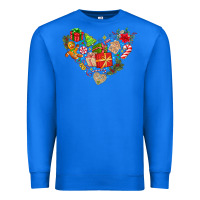 True Royal merry Christmas heart Premium Sweatshirt - CowhideDigitalArt