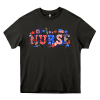 Asphalt 4th of july nurse Heavy Core Tee - NancyCooperArtShop