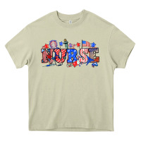 Mossy 4th of july nurse Heavy Core Tee - NancyCooperArtShop