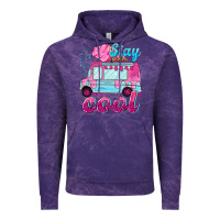 Cloud Purple Stay cool with ice cream van summer Vintage Hoodie - NancyCooperArtShop