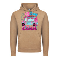 Vintage Coffee Stay cool with ice cream van summer Vintage Hoodie - NancyCooperArtShop