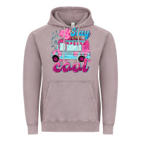 Vintage Zinc Stay cool with ice cream van summer Vintage Hoodie - NancyCooperArtShop