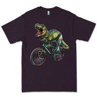 Plum t rex dinosaur riding dinosaur Premium Tee - RanaPortraitStore