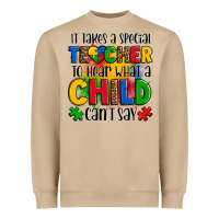 Mushroom it takes a special teacher to hear what a child can't say Heavyweight Sweatshirt - OliviaCreatesArt