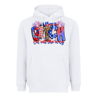 White boom bitch get out the way Heavyweight Hoodie - CowhideDigitalArt