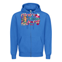 True Royal cupid's favorite nurse Zipper Hoodie - FaDigitalArtStudio