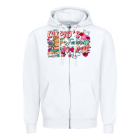 White cupid's favorite nurse Zipper Hoodie - FaDigitalArtStudio