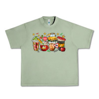 Oil Green school bus coffee cups Urban Heavy Tee - NancyCooperArtShop