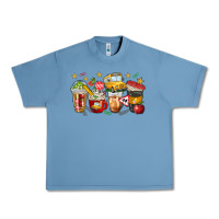 Pebble Blue school bus coffee cups Urban Heavy Tee - NancyCooperArtShop