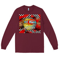 Burgundy hot mess daddy of both Long Sleeve Tee - TumblerDesignByShophia