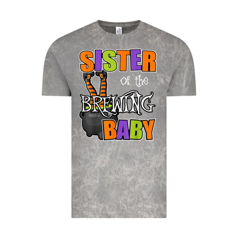 Sister Of Brewing Baby Halloween Theme Baby Shower Spooky T Shirt Vintage Tee by minhPixels | Teevron