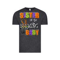 Vintage Black sister of brewing baby halloween theme baby shower spooky t shirt Vintage Tee - minhPixels