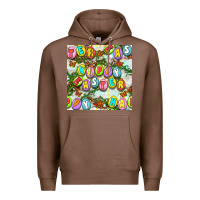 Chestnut Happy Easter Seamless Pattern Premium Hoodie - BundleAndBundleShop