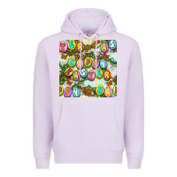 Lilac Happy Easter Seamless Pattern Premium Hoodie - BundleAndBundleShop