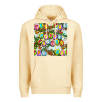 Pina Colada Happy Easter Seamless Pattern Premium Hoodie - BundleAndBundleShop