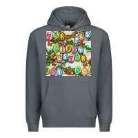 Rock Happy Easter Seamless Pattern Premium Hoodie - BundleAndBundleShop