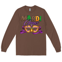 Chestnut happy mardi gras carnival mask Long Sleeve Tee - Jasminsmagicworld