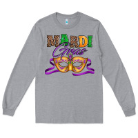 Heather Grey happy mardi gras carnival mask Long Sleeve Tee - Jasminsmagicworld