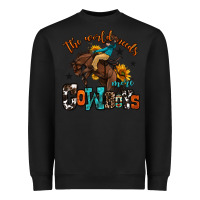 Black the world needs more cowboys Heavyweight Sweatshirt - OliviaCreatesArt