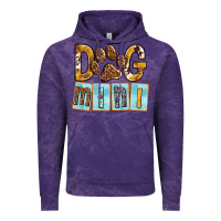 Cloud Purple Dog Mini with Paw Vintage Hoodie - texasbilliewilder