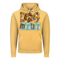 Dog Mini With Paw Vintage Hoodie | Teevron