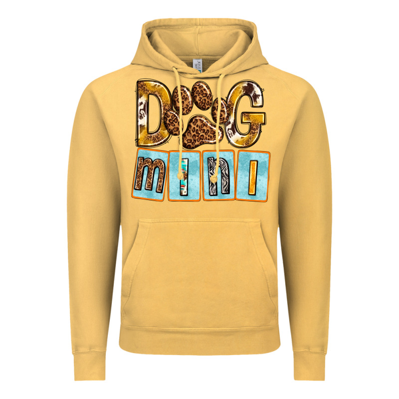 Dog Mini With Paw Vintage Hoodie by texasbilliewilder | Teevron