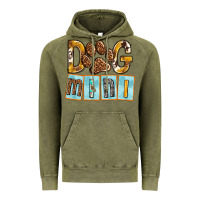 Vintage Olive Dog Mini with Paw Vintage Hoodie - texasbilliewilder