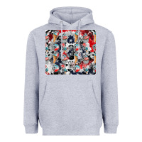 Heather Grey american ice cream Heavyweight Hoodie - CowhideDigitalArt