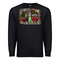 Black merry christmas caravan Premium Sweatshirt - CowhideDigitalArt