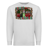 Dove Grey merry christmas caravan Premium Sweatshirt - CowhideDigitalArt