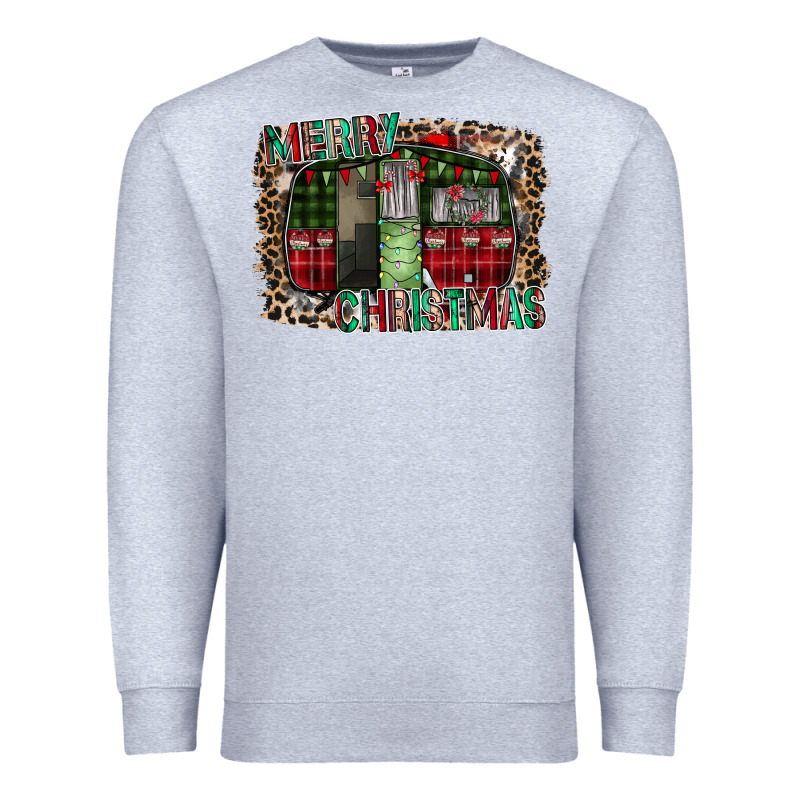 Merry Christmas Caravan Premium Sweatshirt by CowhideDigitalArt | Teevron