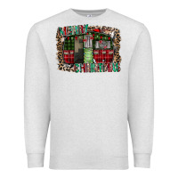 Oatmeal Heather merry christmas caravan Premium Sweatshirt - CowhideDigitalArt