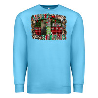 Ocean Blue merry christmas caravan Premium Sweatshirt - CowhideDigitalArt