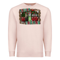 Pale Pink merry christmas caravan Premium Sweatshirt - CowhideDigitalArt