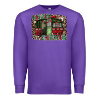 Purple merry christmas caravan Premium Sweatshirt - CowhideDigitalArt