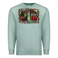 Seafoam merry christmas caravan Premium Sweatshirt - CowhideDigitalArt