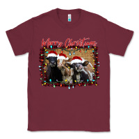 Burgundy Merry Christmas Cows Classic Tee - Bettercallsaul
