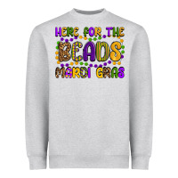 Heather Grey here for the beads mardi gras Heavyweight Sweatshirt - OliviaCreatesArt