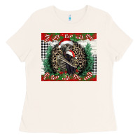 Bone Merry Christmas skeleton Ladies Tee - NancyCooperArtShop