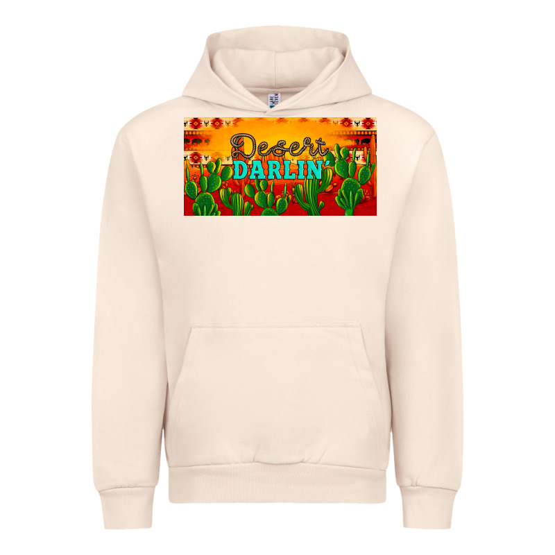 Desert Darlin' Aztec Desert Sunset License Plate Urban Hoodie by Artiststas | Teevron