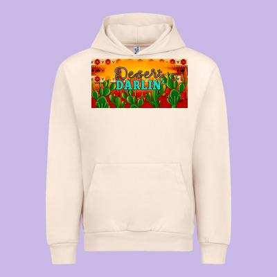 Desert Darlin' Aztec Desert Sunset License Plate Urban Hoodie Designed By Artiststas