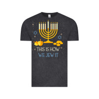 Vintage Black this is how we jew it funny jewish ugly hanukkah christmas Vintage Tee - minhPixels