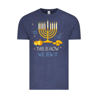 Vintage Denim this is how we jew it funny jewish ugly hanukkah christmas Vintage Tee - minhPixels